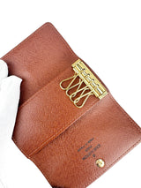 Louis Vuitton Monogram Canvas Leather 4-Ring Key Case