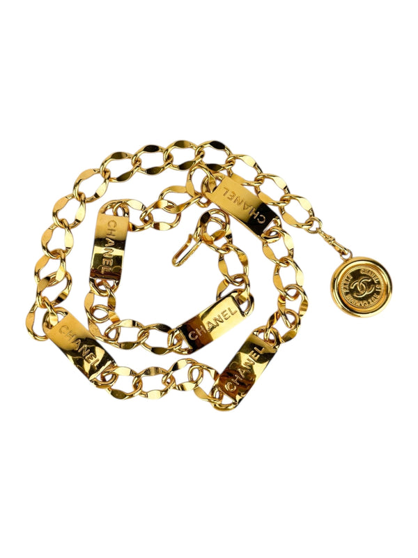 Chanel Gold CC Medallion Chain Belt