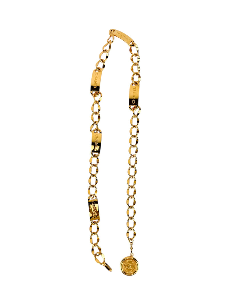 Chanel Gold CC Medallion Chain Belt