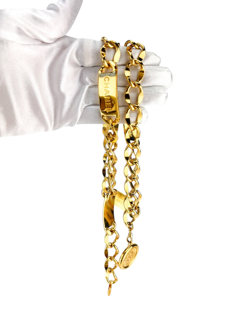 Chanel Gold CC Medallion Chain Belt