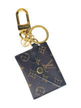 Louis Vuitton Leather Monogram Canvas Porte Cles Kirigami Bag Charm
