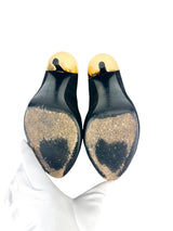 Giuseppe Black Suede Nana Heels 37.5