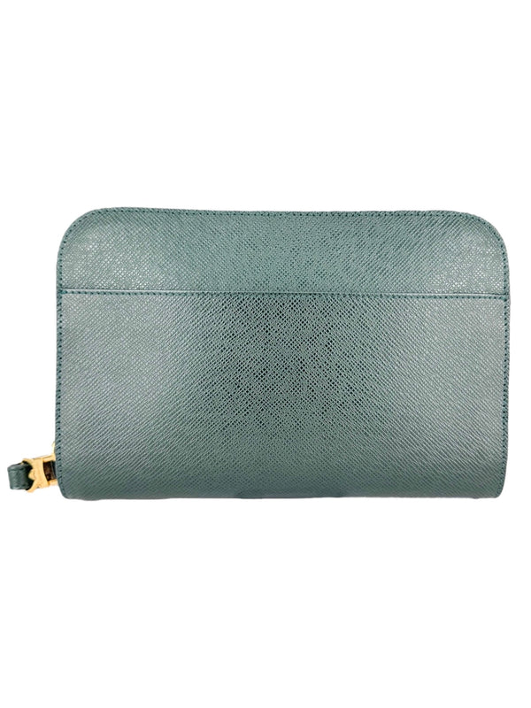 Louis Vuitton Epicea (Spruce Green) Taiga Leather Baikal Clutch Bag