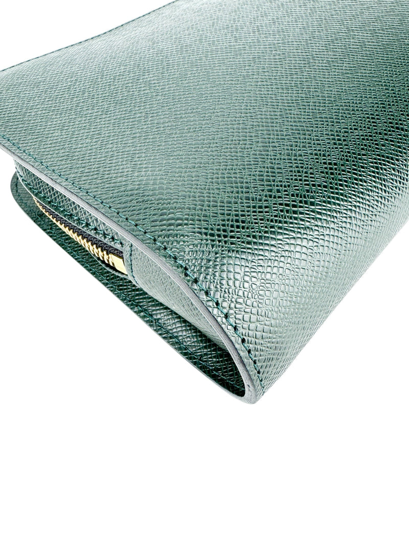 Louis Vuitton Epicea (Spruce Green) Taiga Leather Baikal Clutch Bag