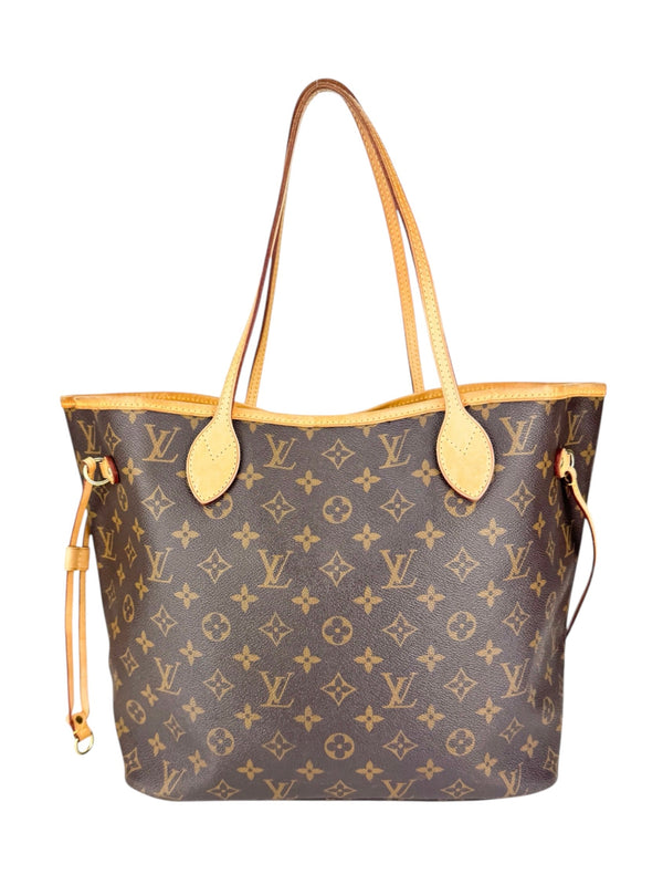 Louis Vuitton Monogram Canvas Leather Neverfull MM