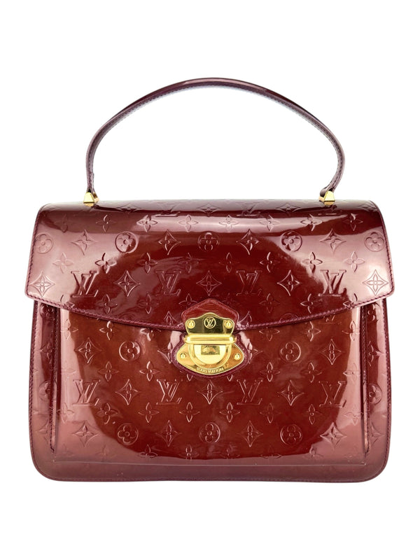 Louis Vuitton Burgundy Vernis Romaine Bag