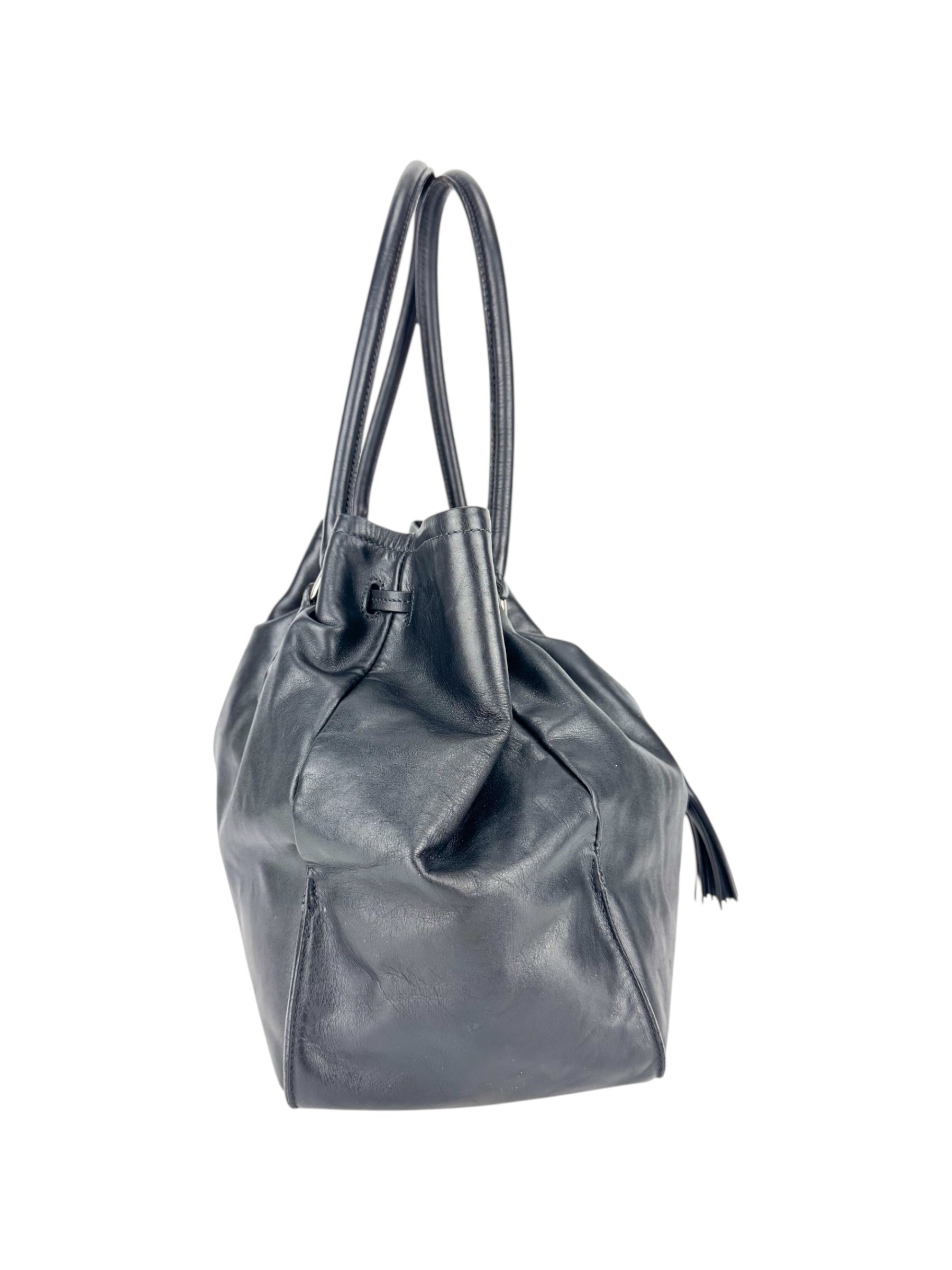 Prada Black Nappa Leather Tote Bag