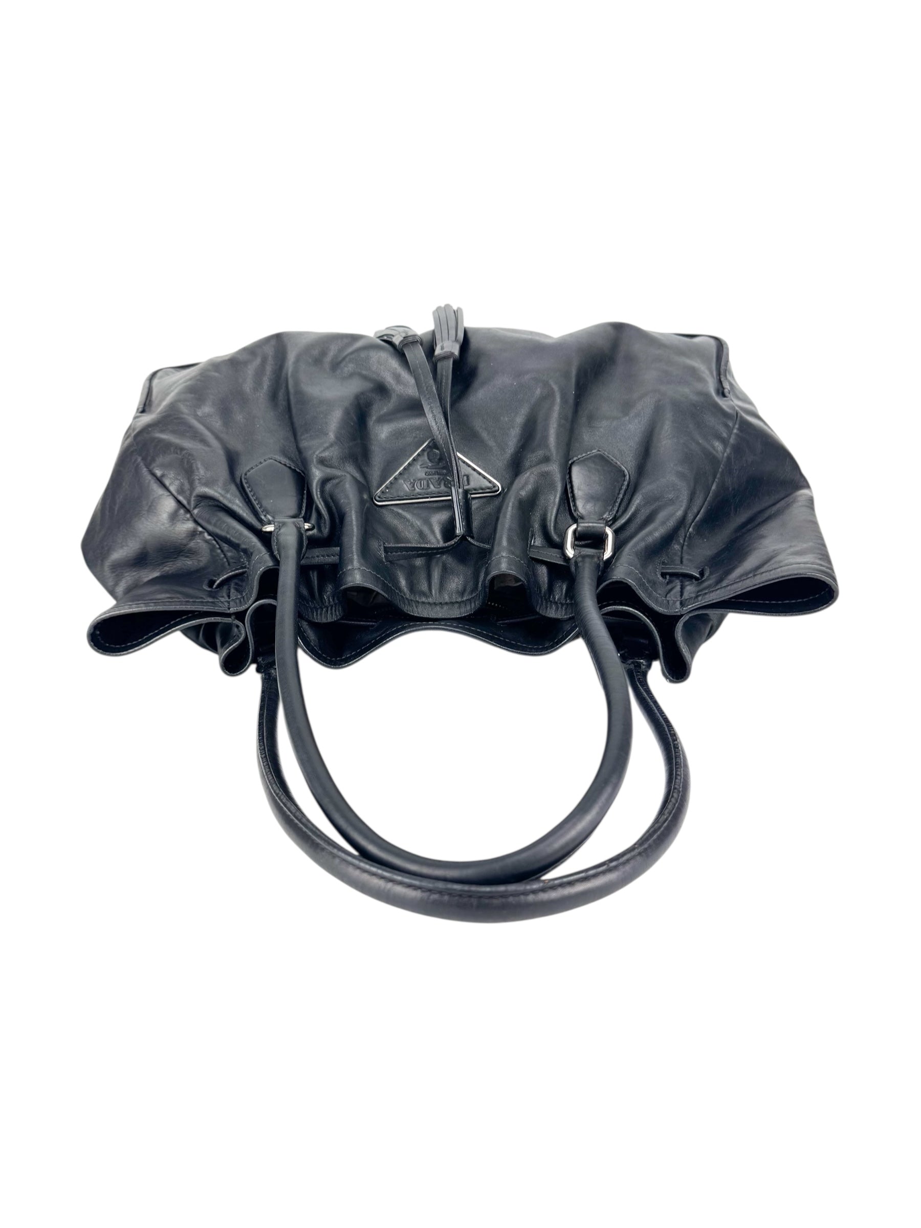 Prada Black Nappa Leather Tote Bag