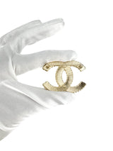 Chanel Gold Coco Interlocking CC Brooch