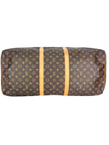 Louis Vuitton Monogram Canvas Leather Keepall 60