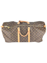 Louis Vuitton Monogram Canvas Leather Keepall 60