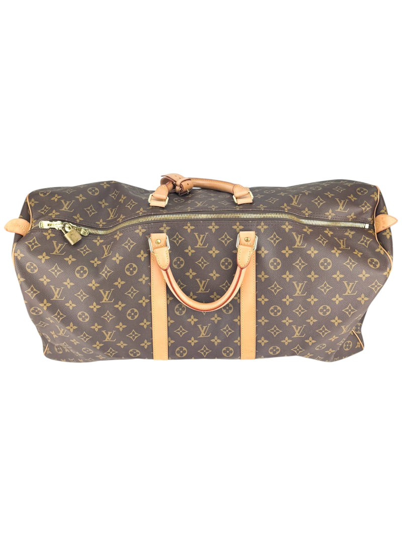 Louis Vuitton Monogram Canvas Leather Keepall 60
