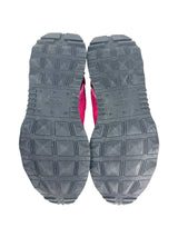 Valentino Pink Red and White Lace Runner Sneakers
