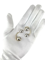Christian Dior Silver and Gold Tribales Drop Earrings