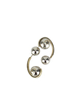 Christian Dior Silver and Gold Tribales Drop Earrings
