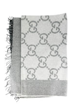 Gucci Light and Dark Grey Wool Blend Blanket