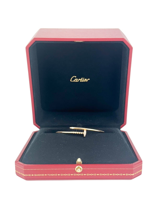 Cartier Rose Gold Juste Un Clou Bracelet with Diamonds Small 15cm