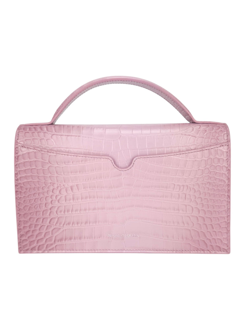 Alexander McQueen Lilac Leather Top Handle Skull Bag (FULL SET)