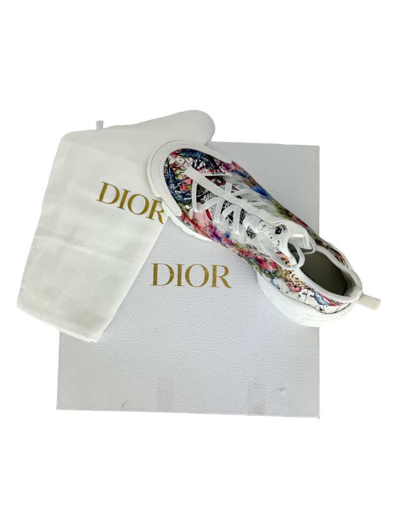 Dior Zodiac Printend Technical Fabric D'Connect Sneakers 39.5