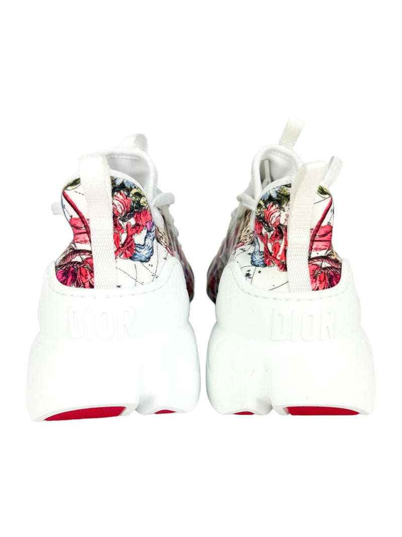 Dior Zodiac Printend Technical Fabric D'Connect Sneakers 39.5