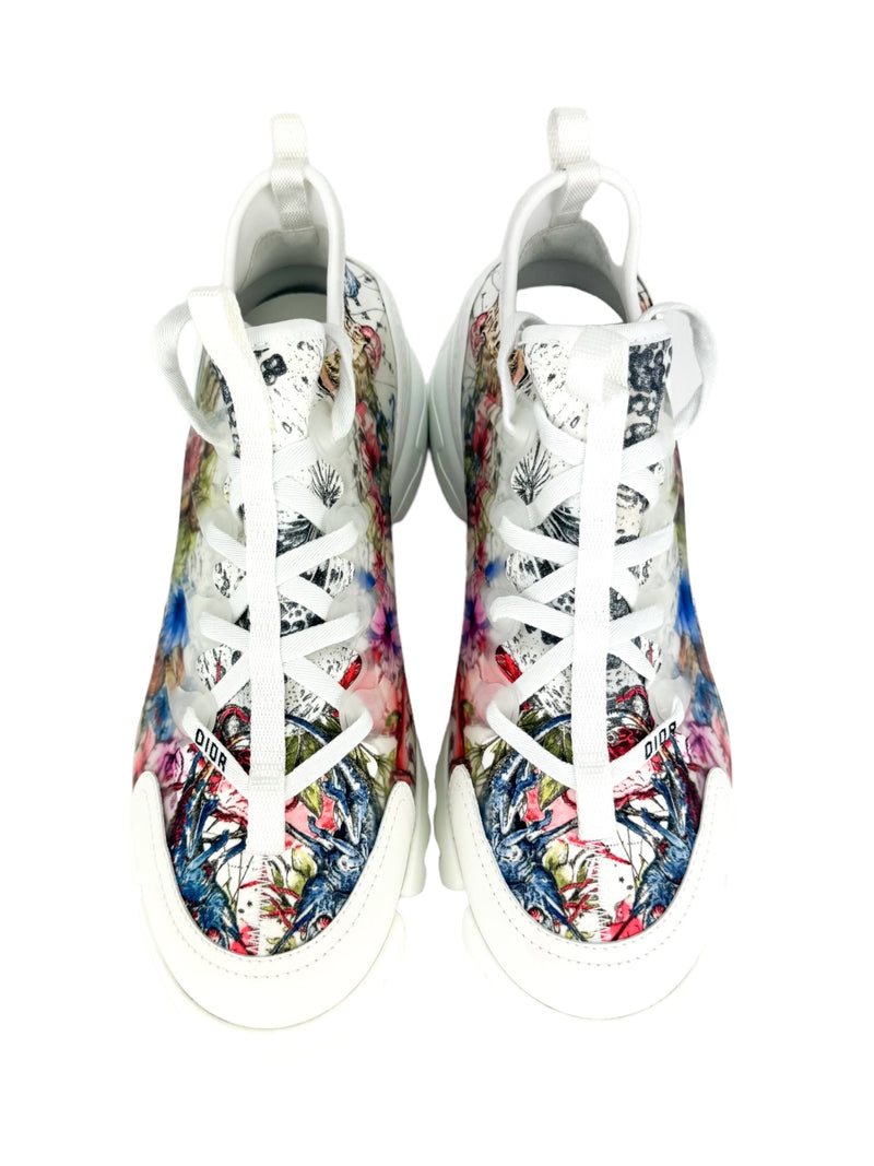 Dior Zodiac Printend Technical Fabric D'Connect Sneakers 39.5