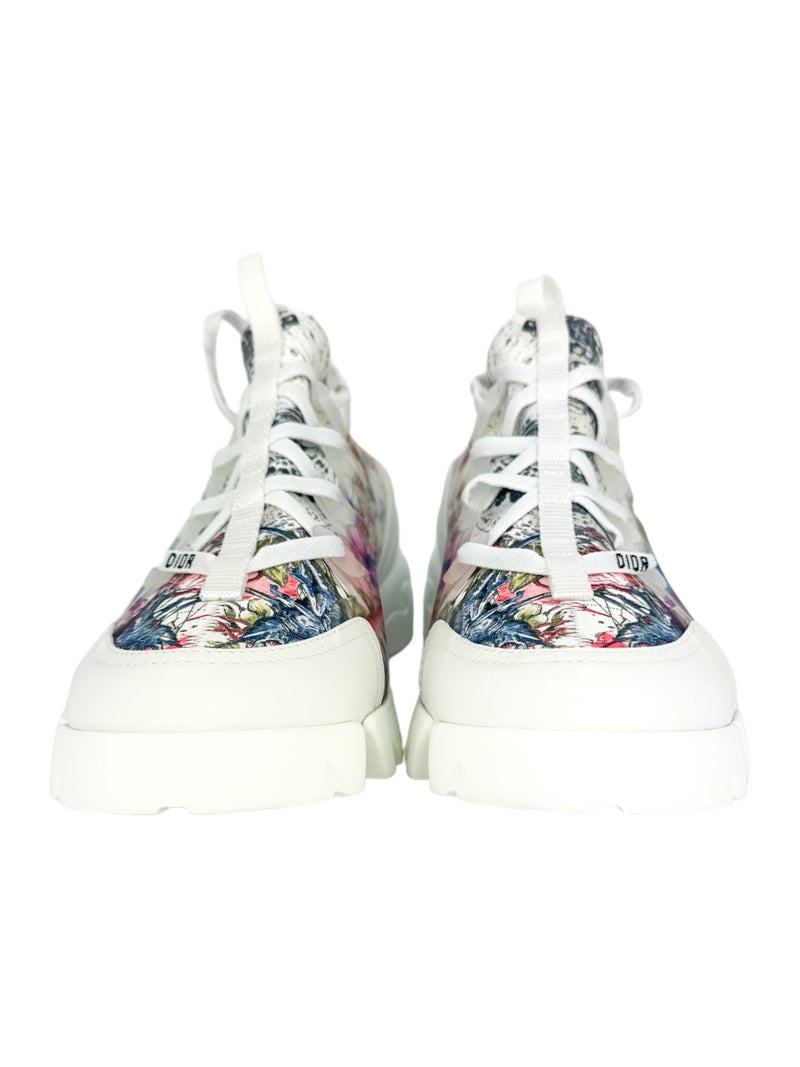 Dior Zodiac Printend Technical Fabric D'Connect Sneakers 39.5