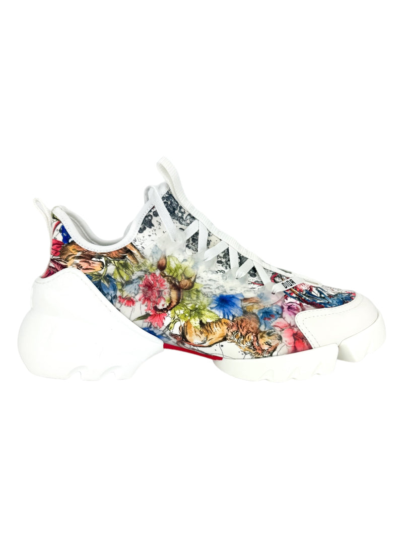 Dior Zodiac Printend Technical Fabric D'Connect Sneakers 39.5