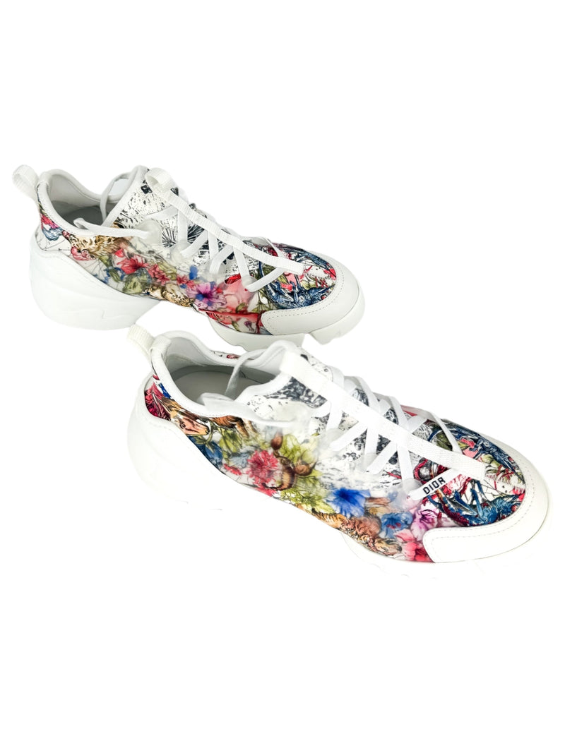 Dior Zodiac Printend Technical Fabric D'Connect Sneakers 39.5