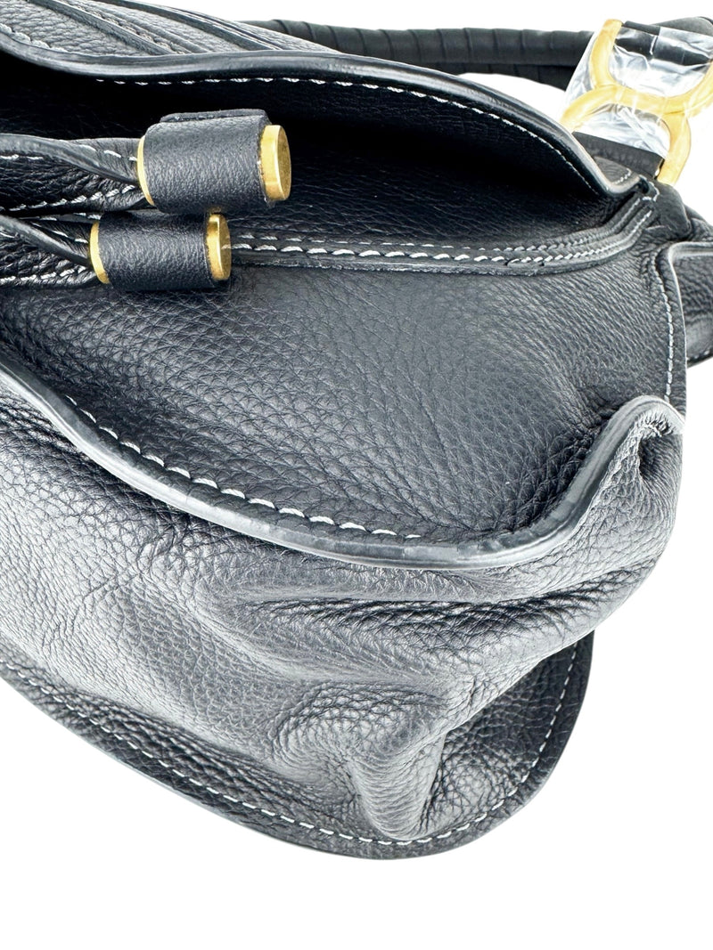 Chloe Black Leather Marcie Bag Medium