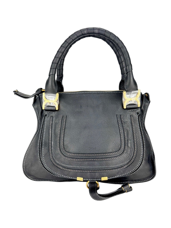 Chloe Black Leather Marcie Bag Medium
