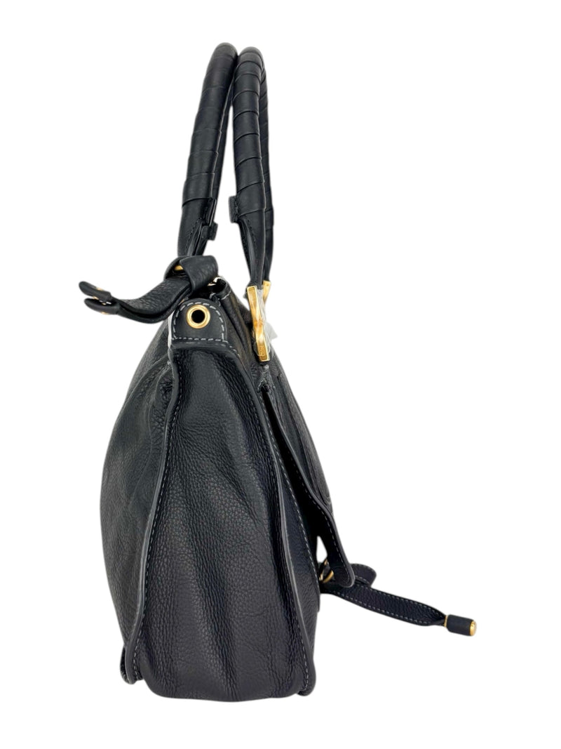 Chloe Black Leather Marcie Bag Medium