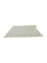 Saint Laurent Ivory and Black Polkadot Leather Clutch Bag