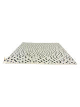 Saint Laurent Ivory and Black Polkadot Leather Clutch Bag