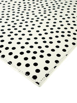 Saint Laurent Ivory and Black Polkadot Leather Clutch Bag