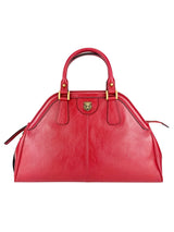 Gucci Red Leather Re(Belle) Tiger Head 2 Way Bag
