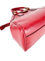 Gucci Red Leather Re(Belle) Tiger Head 2 Way Bag