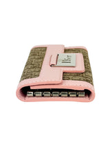 Dior Brown and Pink Monogram Canvas Key Case