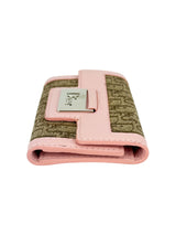 Dior Brown and Pink Monogram Canvas Key Case