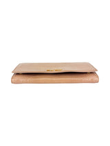 Miu Miu Dusty Pink Croc Embossed Patent Leather Wallet