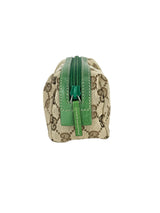 Gucci Brown, Beige and Green Cosmetic Pouch