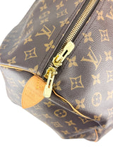 Louis Vuitton Monogram Canvas Leather Keepall 60