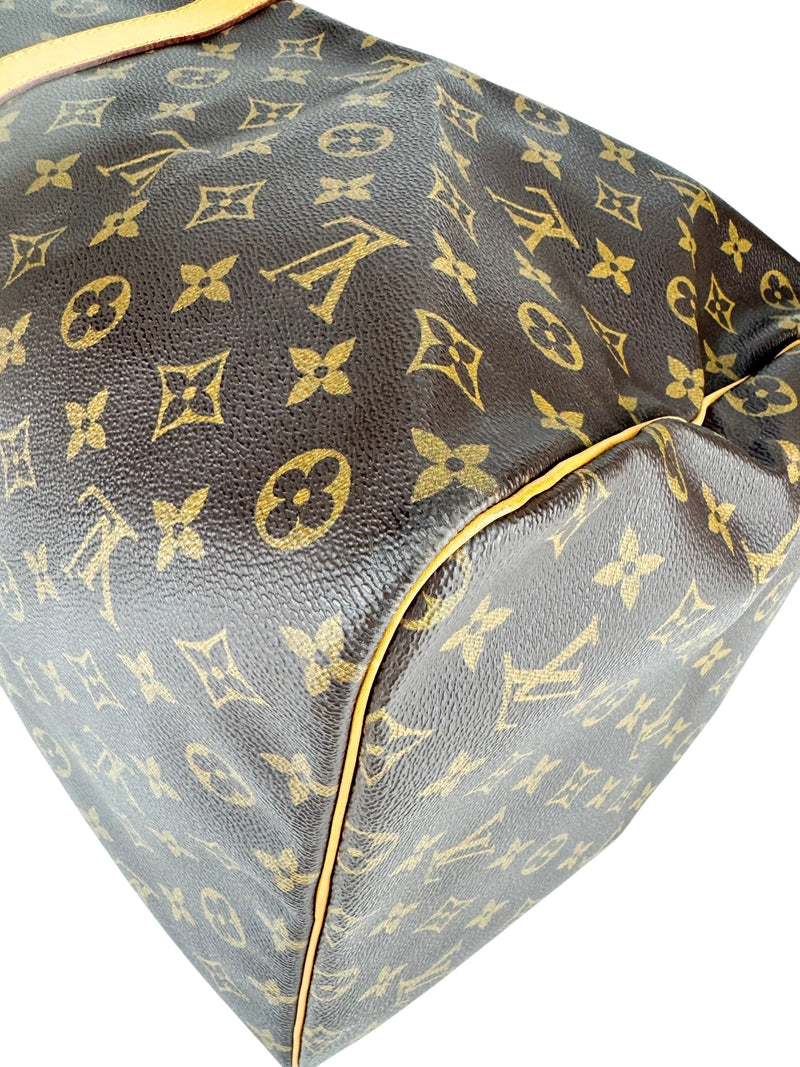 Louis Vuitton Monogram Canvas Leather Keepall 60
