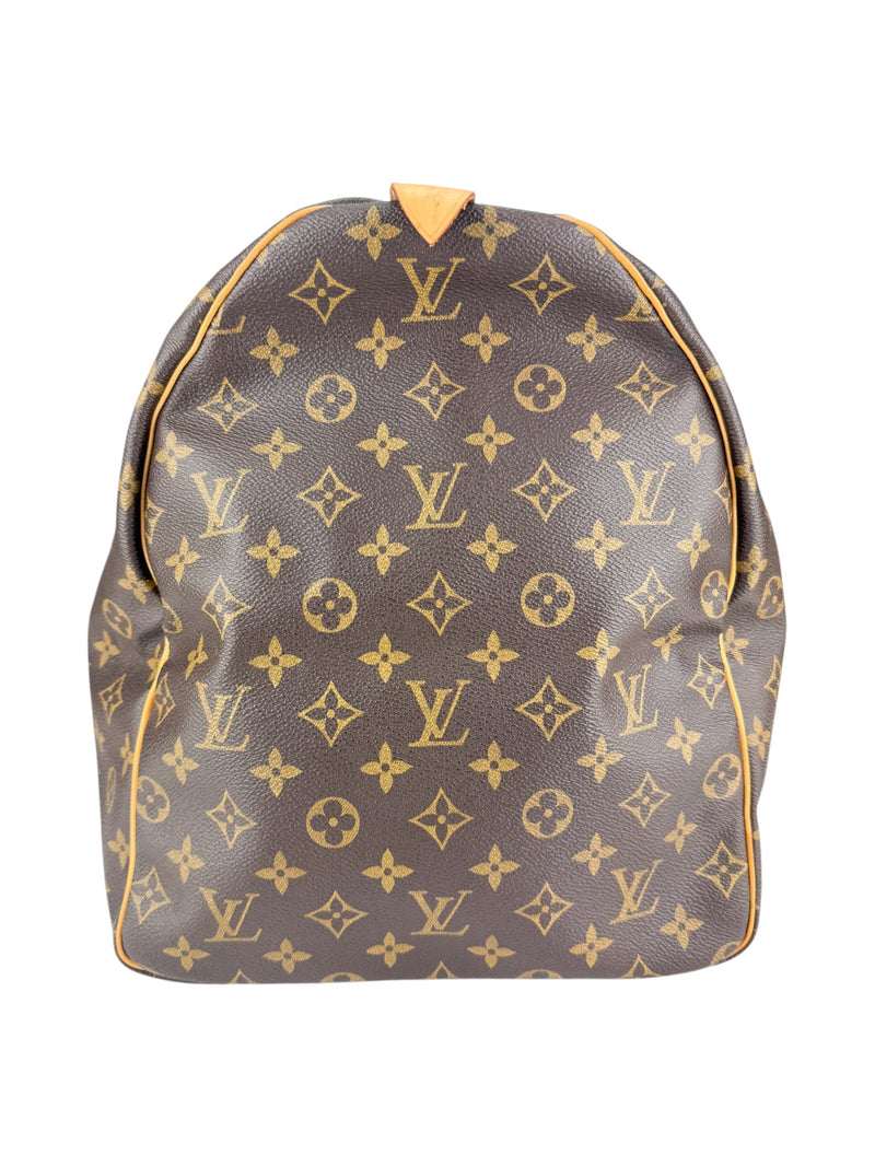 Louis Vuitton Monogram Canvas Leather Keepall 60
