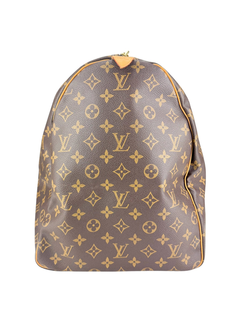 Louis Vuitton Monogram Canvas Leather Keepall 60