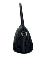 Gucci Black Canvas GG Boat Pochette