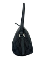 Gucci Black Canvas GG Boat Pochette