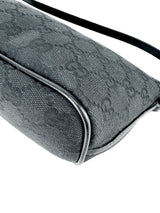 Gucci Black Canvas GG Boat Pochette