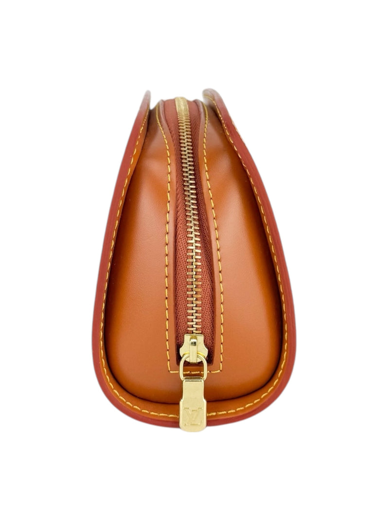 Louis Vuitton Brown-Orange Epi Leather Dauphine Pouch