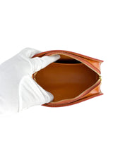 Louis Vuitton Brown-Orange Epi Leather Dauphine Pouch