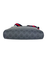 Gucci Black and Grey Coated Canvas GG Supreme Crossbody Bag